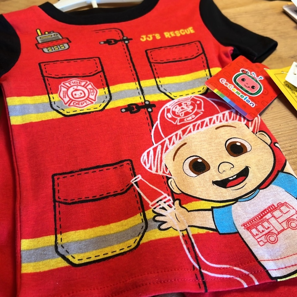 Cocomelon JJs Rescue Firefighter PJ set size 18M  NWT - Picture 14 of 16